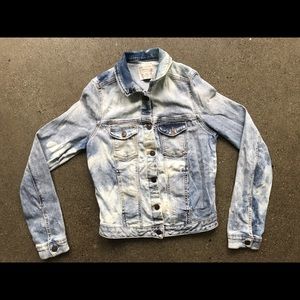 ♻️ Zara Youth girls acid wash denim Jacket Medium